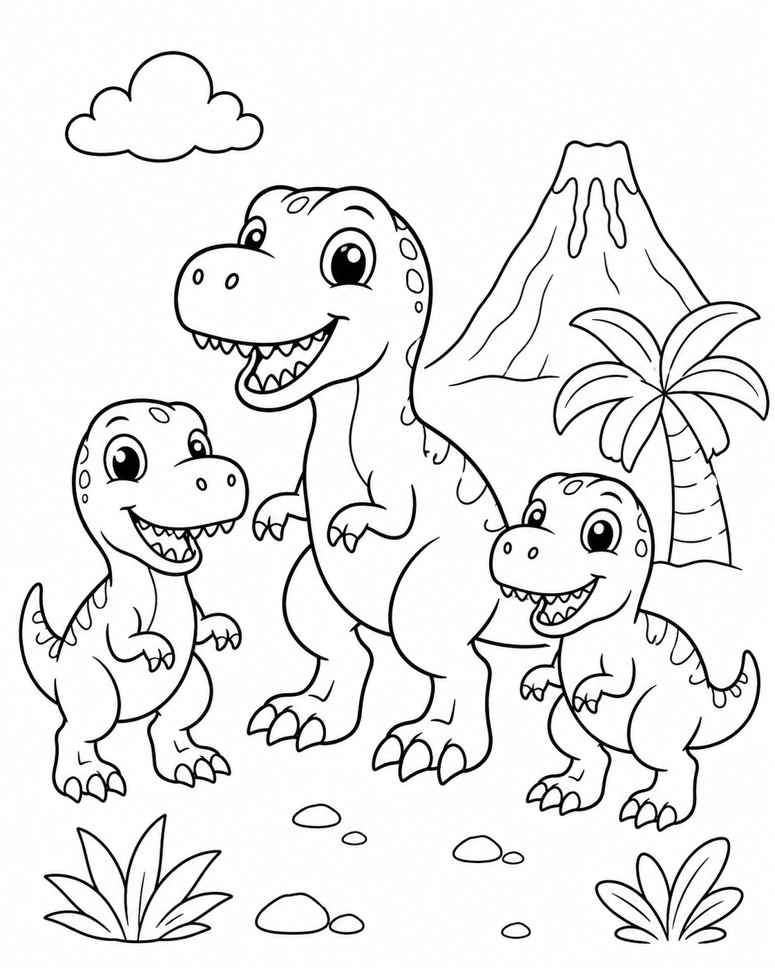 Theropod Dinosaurs Coloring Page coloring page